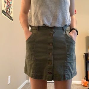 Button down jean skirt!